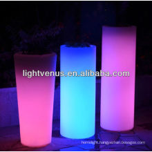 solar led flower planter pot lightled flower vase lightColor Changing LED light outdoor flower pot